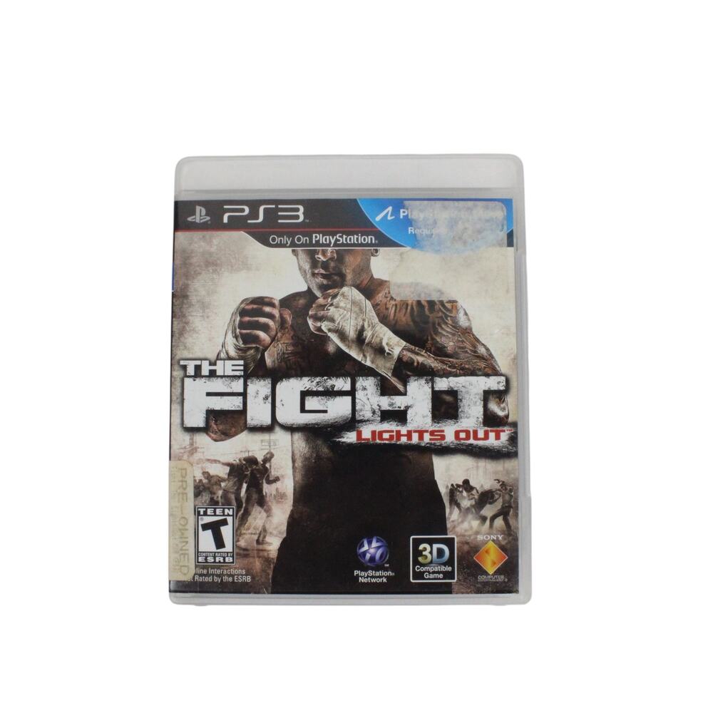 The Fight Lights Out Complete w/ Case Manual Playstation 3 PS3 -CIB
